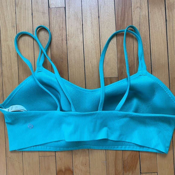 Lululemon Athletica Teal Ribbed Bralette - Picture 2 of 5